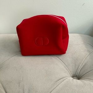 Christian Dior Red Makeup Pouch